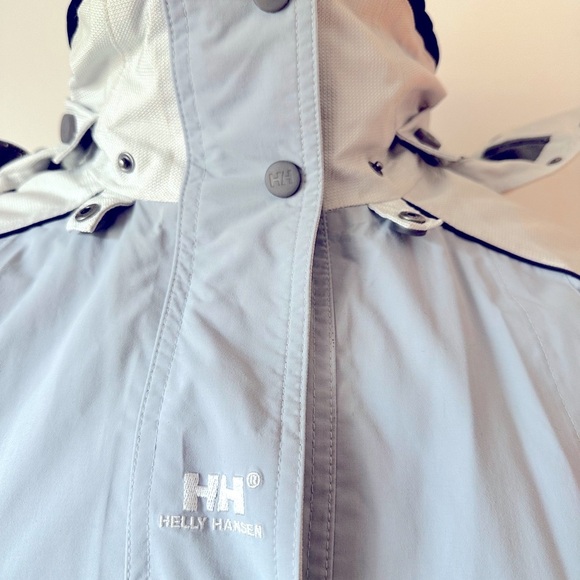 Helly Hansen Gray and Blue Ski Jacket with Hood L - Picture 12 of 13